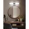 Bathroom Vanity Light Fixture, 16" Inches 8W 6000K Chrome LED Mirror Lights for Bathroom Wall Sconces Bar Lighting
