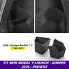 Trunk Organizer for Tesla New Model Y Juniper Launch Refresh 2025 Rear Trunk Storage Bins Side Box Organiser TPE Accessories