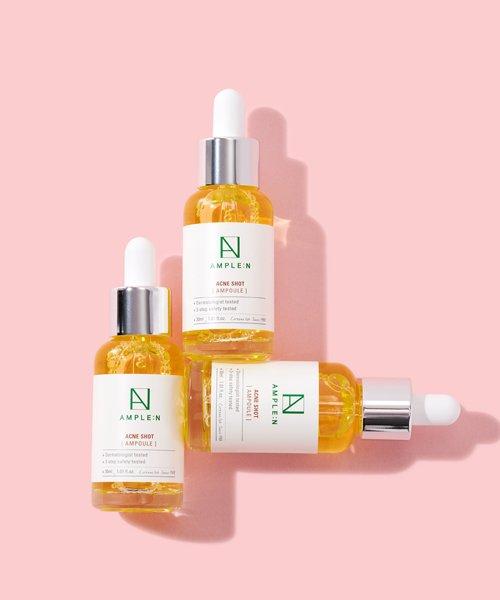 AMPLEN Acne Shot Ampoule 30ml + Acne Shot Cleansing Foam 150ml Duo