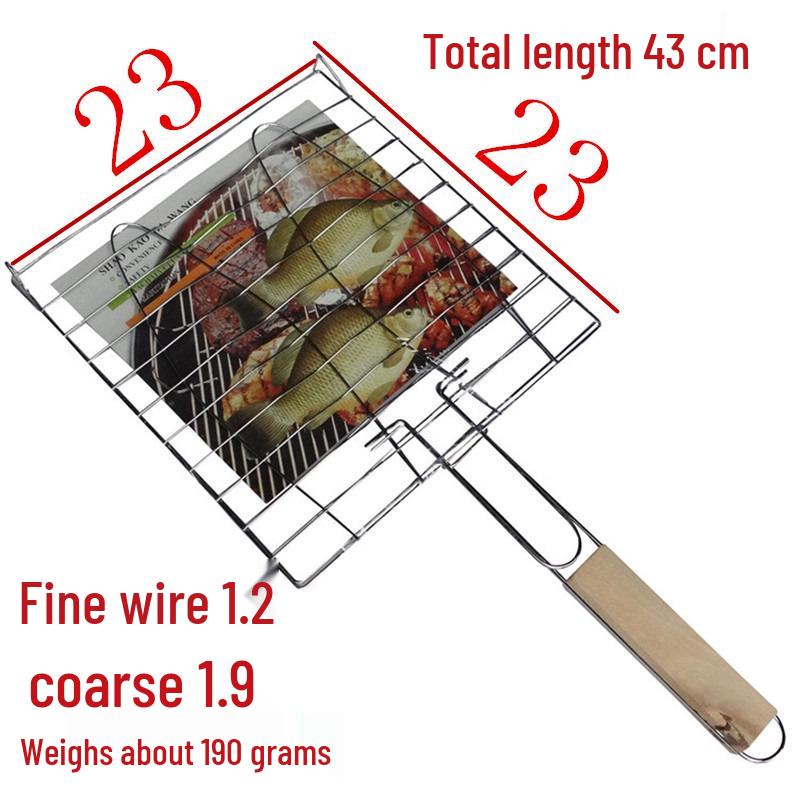 Butterfly Grilled Fish & Meat Clip BBQ Net for Grill