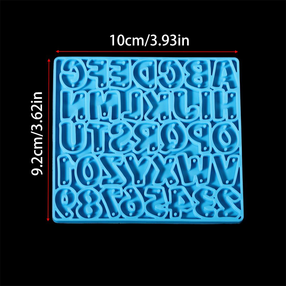 Alphabet Epoxy Resin Mold Letters Number Earrings Pendants Silicone Molds for DIY Epoxy Resin Necklace Bracelet Pendant Crafts