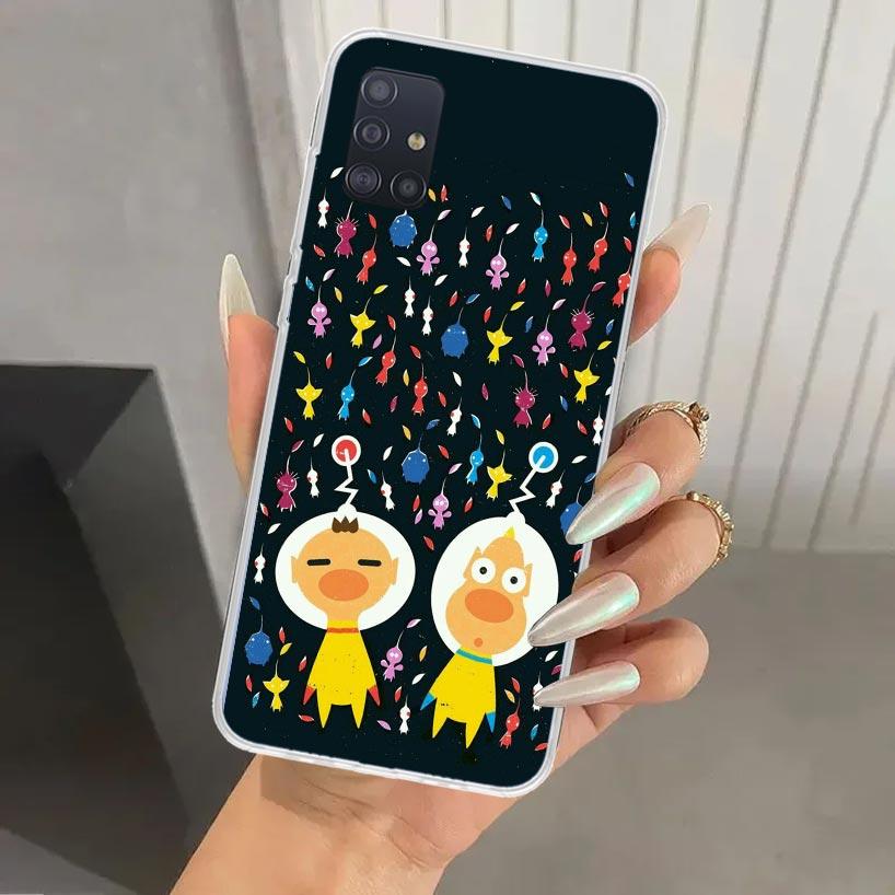 Game P-PikminS 4 Phone Case for Samsung Galaxy A52 A32 A22 A12 A02S A50S A30S A10S Note 20 Ultra 10 Plus S10 A31 A20 A71 A72 Gal