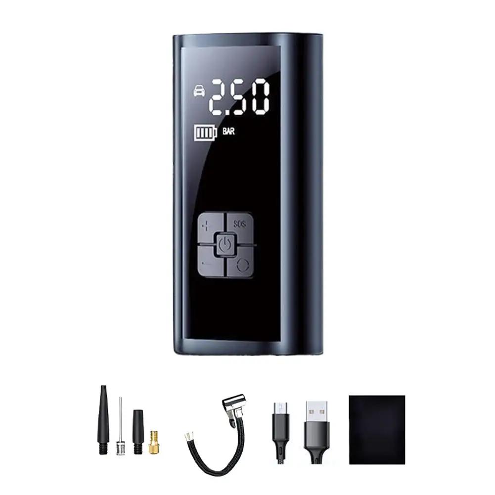 Mini Portable Air Pump Portable Air Compressor For Car Tires Fast Air Pump Accurate Pressure Air Pump With Led Display V1o4