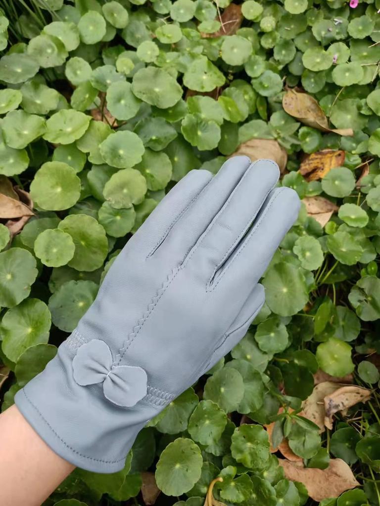 Damen-Winterhandschuhe aus echtem Schaffellleder – warm und stylisch für kaltes Wetter