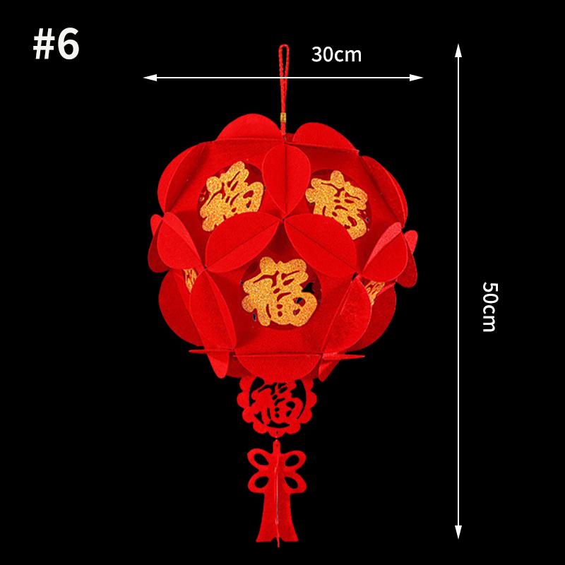 2026 Spring Festival Hanging Ornament The Year of Horse Chinese New Year Decoraitons 2026 Wall Hanging Lanterns Decor