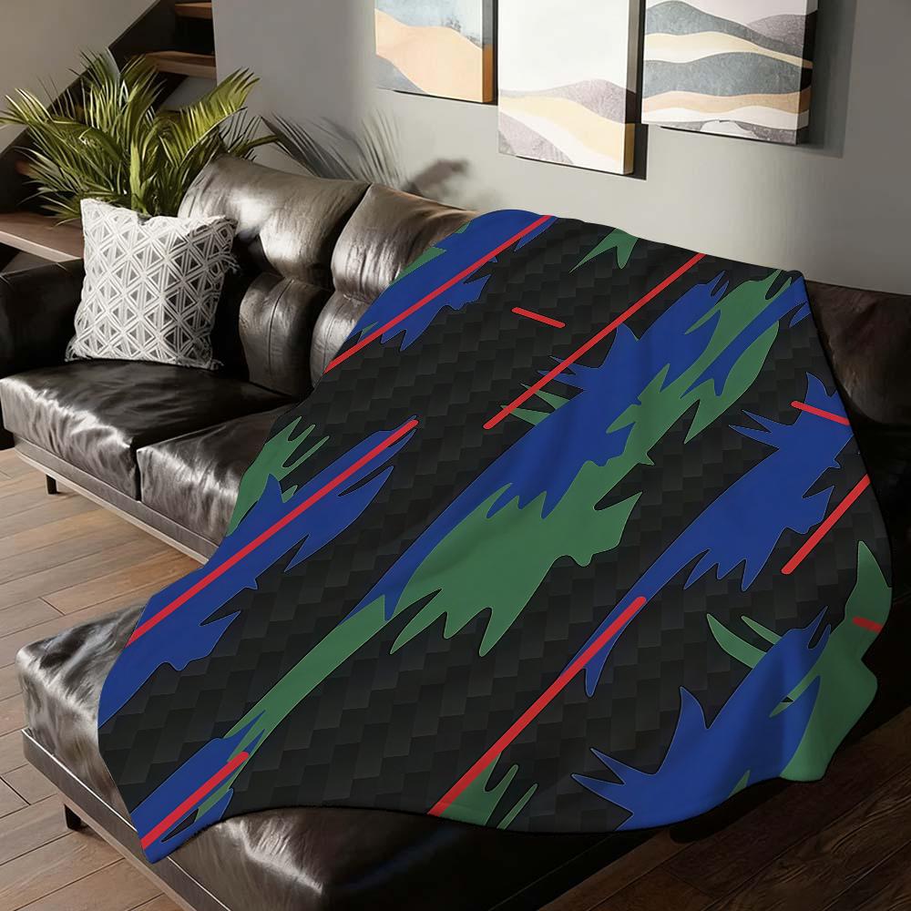 Fashion Print H HKS Blanket For Sofa Office Bed Plane Travel Sleep Read Relax Camping Soft And Warm
