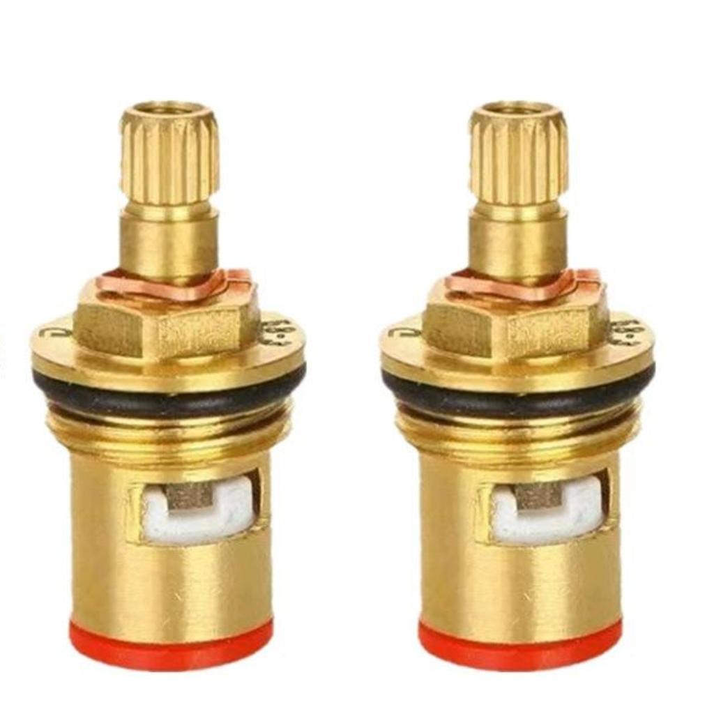 Brass Faucet Cartridge Replacement Part - Thread for Kitchen Sink Bathroom