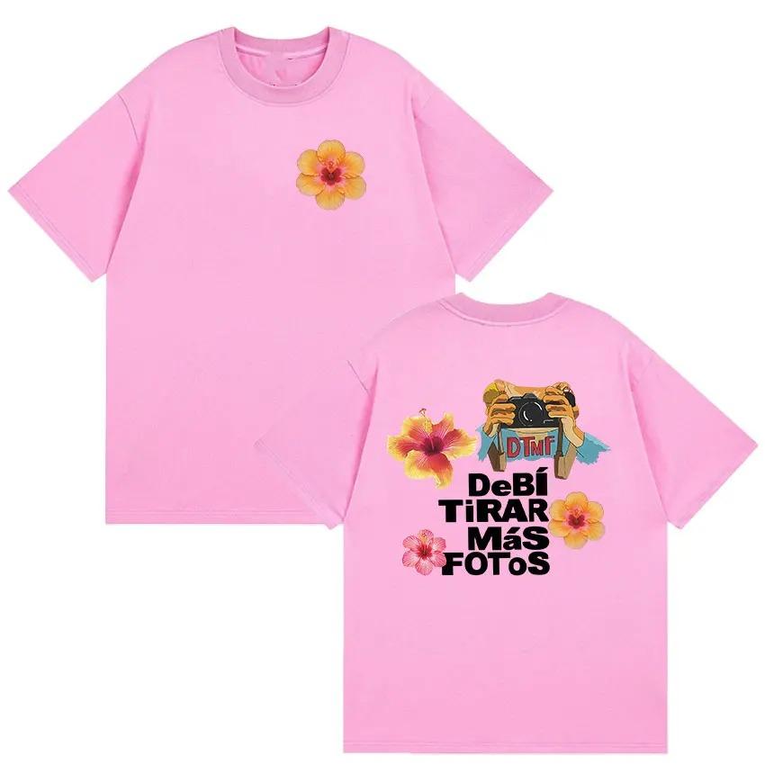 Unisexs Women Debi Tirar Mas Fotos DTMF Bad Bunny Album 2026 Graphic TShirt Summer Fashion Harajuku Oversized Cotton T Shirt