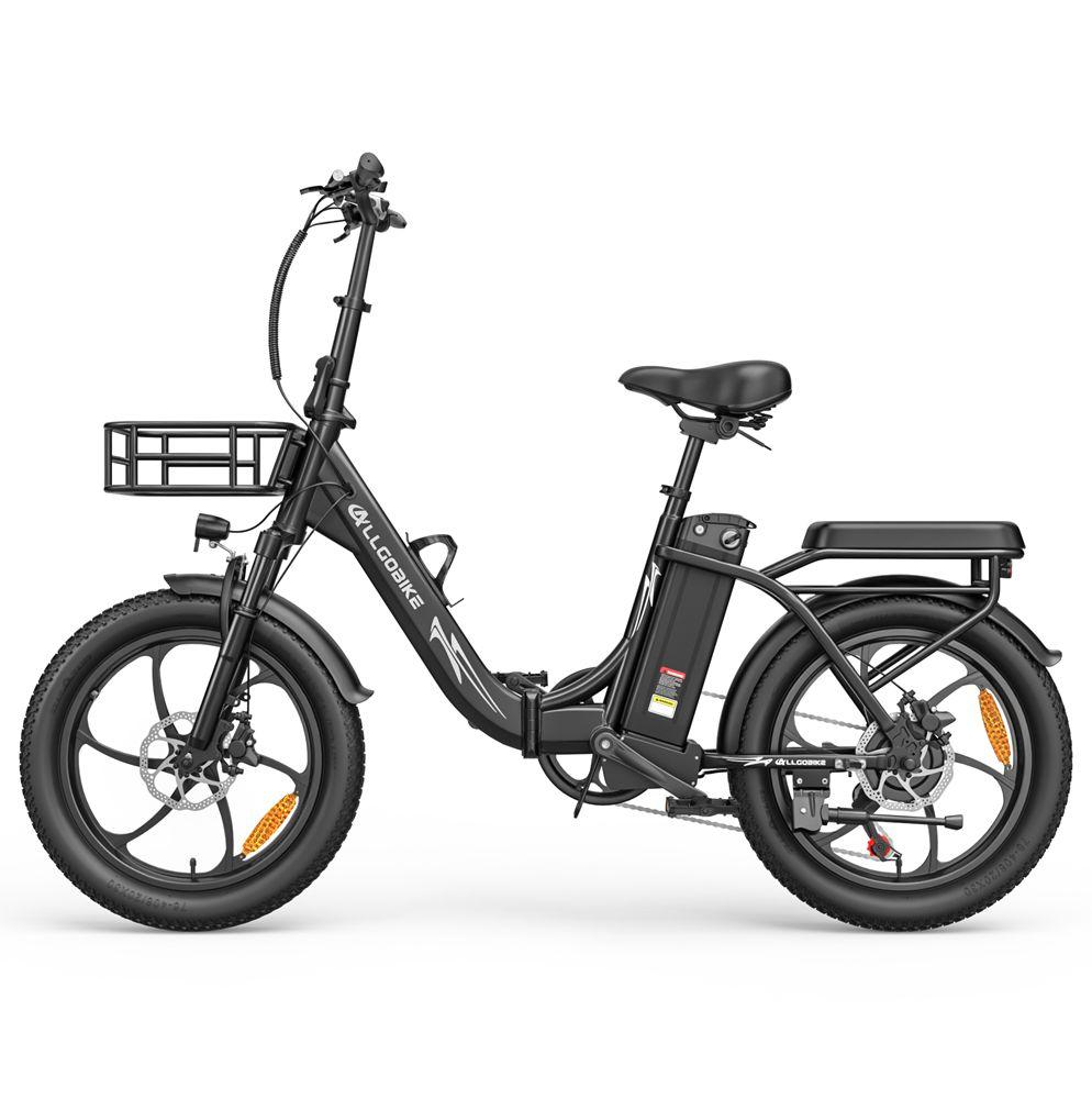 Allgobike AC20 Elektrische Fiets 250W Motor 20" Band Stadsverkeer Elektrische Fiets 48V 20Ah LED Display Maximaal Bereik 60Km 7 Versnellingen Maximaal Laadvermogen 120Kg