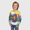 Children's Cartoon Animal Snake Cute Kitten Print T-shirts Boys Cute Long Sleeved Soft Comfortable Top