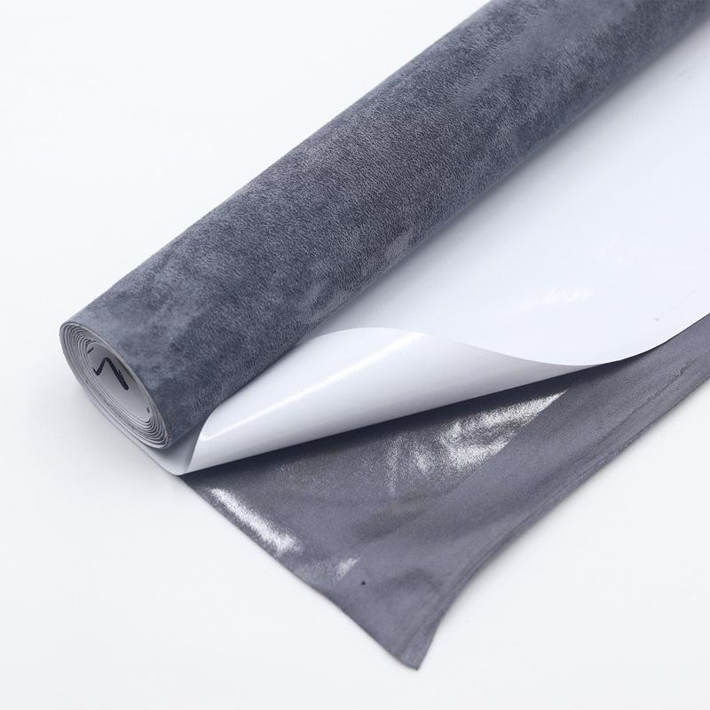 Premium Self-Adhesive Suede Fabric Car Interior Vinyl Wrap for Door Panels Dashboard & Armrest DIY Auto Upholstery Upgrade