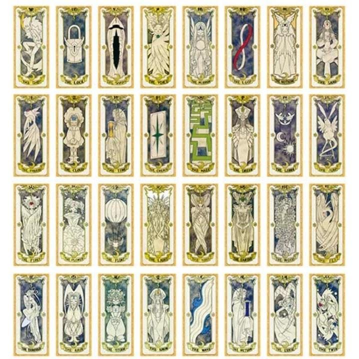 Correspondence Cardcaptor Sakura Clow Card Kinomoto Complete Magic Girl Fortune-telling Tarot Cosplay Tools Moe Goods Gift (Sakura Card) Parallel