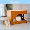 High-quality Cat Bed Corrugated Paper Cat House All Seasons Round Cat Nest Factory Direct Cat Toy