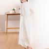 Women's Cashmere Dress Qinghe Cashmere 30% Cashmere 70% Wool Autumn and Winter Cashmere Skirt Soft and Warm