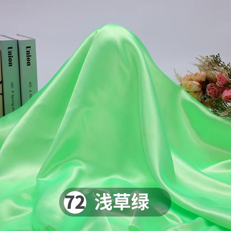 Soft Smooth Satin Fabric By The Meter for Clothes Hanfu Gift Box Lining Wedding Decoration DIY Sewing Cloth Plain White Purple