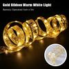 Christmas Ribbon String Lights 50/100Led Christmas Tree Diy Bows Light Home Navidad New Year Venue Wedding Party Decoration