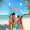 Customizable Personalized Beach Towels CoComelon - Dance Party Themed designs.Suitable for the Beach, Yoga, Sports;ideal As Beach Accessories