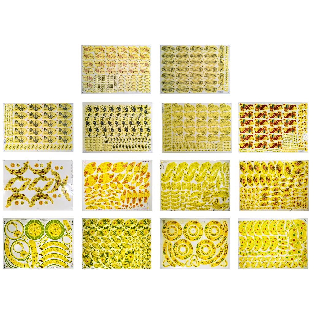 Ceramics Clay Transfer Paper Glaze Underglaze Flower Decal Paper Underglaze Transfers for Pottery Overglaze Enamel Decal