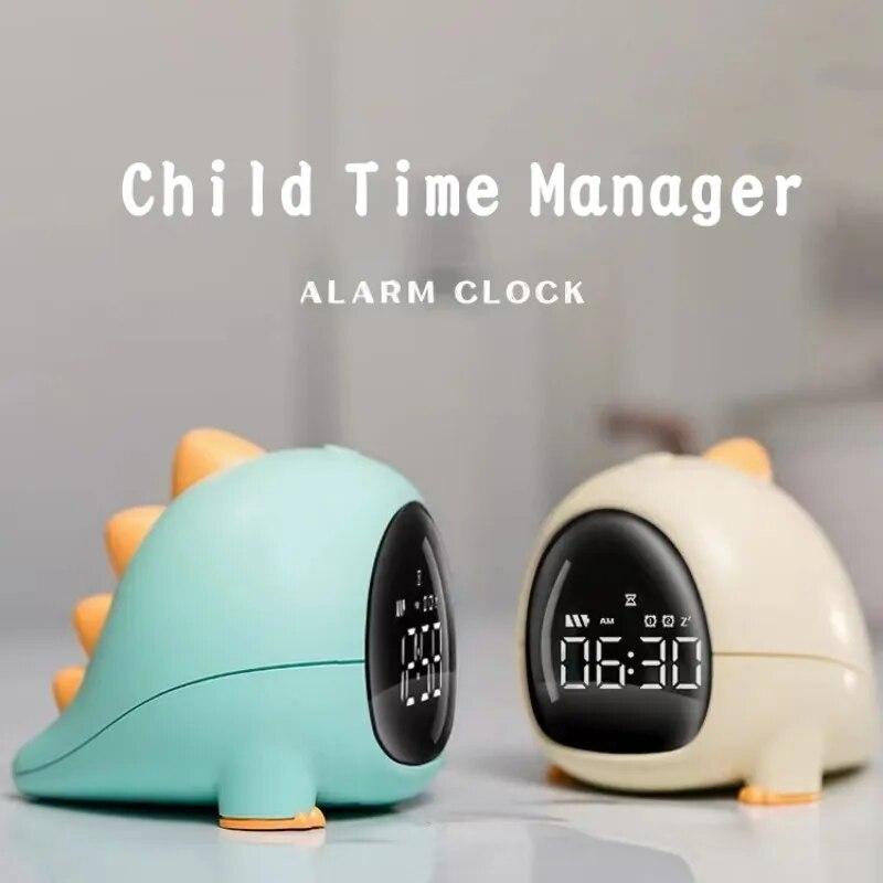 

Будильник с динозавром, зарядка через USB, украшение для рабочего стола, мультфильм, детская спальня, умные электронные будильники для сна
