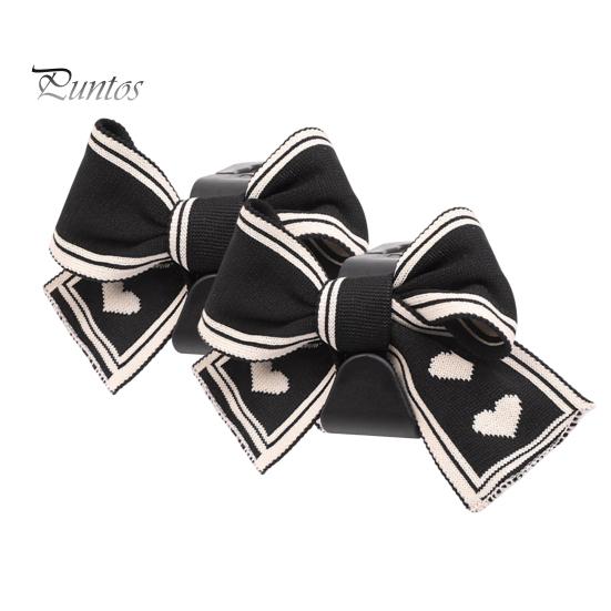 

1/2 шт. крючки для подголовника автомобиля, вешалки для сумок и сумок, универсальные, простая установка, симпатичный дизайн с бантом, крючки для хранения, декор интерьера автомобиля 2pcs чёрный