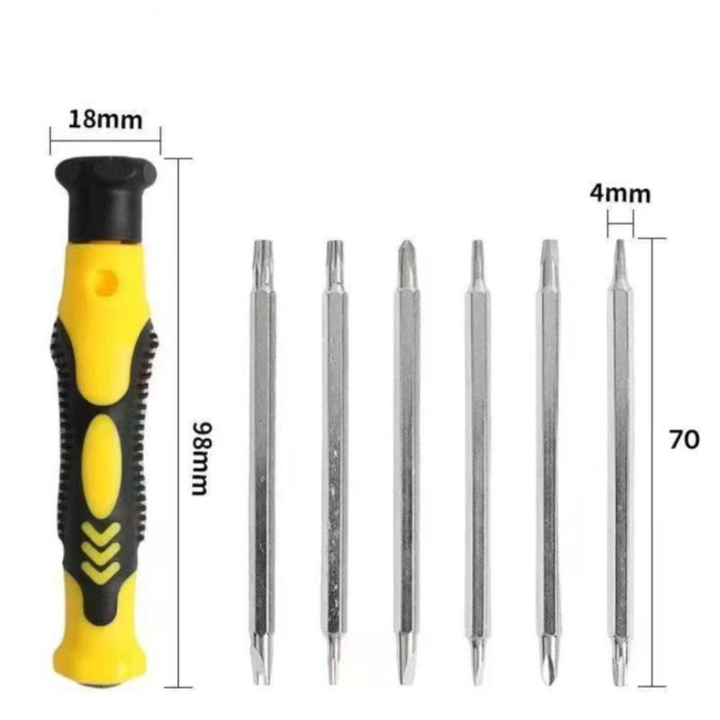 12 In 1 Screwdrivers Set Bit Hex Torx Screwdriver Head Flat Hand Slotted Cross Tool Multifunctional Screwdriver