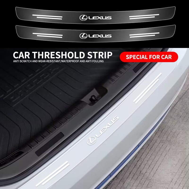 Transparent Rear Guard Plate Sticker Decoration Auto Accessory For Lexus F-SPORT ES RX NX LS UX LM LX GX LC RZ IS CT GS RC HS SC