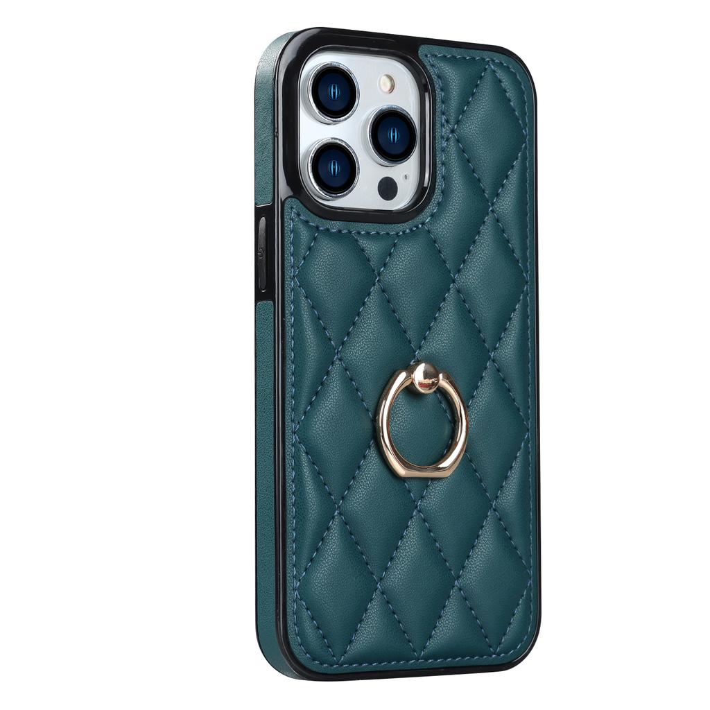 Luxury Leather with Ring Holder Soft Case for iPhone 15 14 13 11 Pro Max 12 Mini XS XR X 8 7 6 6S Plus 14Pro 13Pro Shockproof Cover