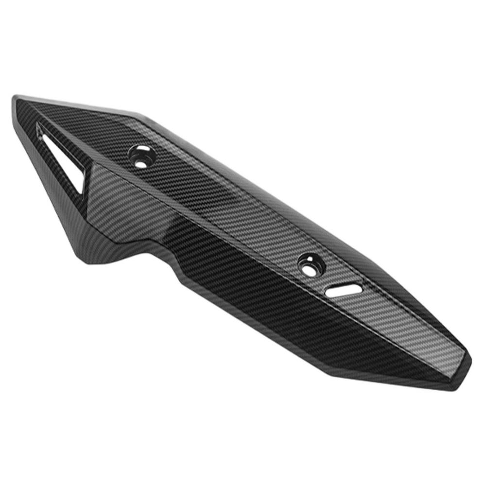 Motorcycle Exhaust Pipe Cover, Muffler Pipe Protector, Black ABS Exhaust Pipe Protector Guard For Honda Click 150 125 Motorcycle