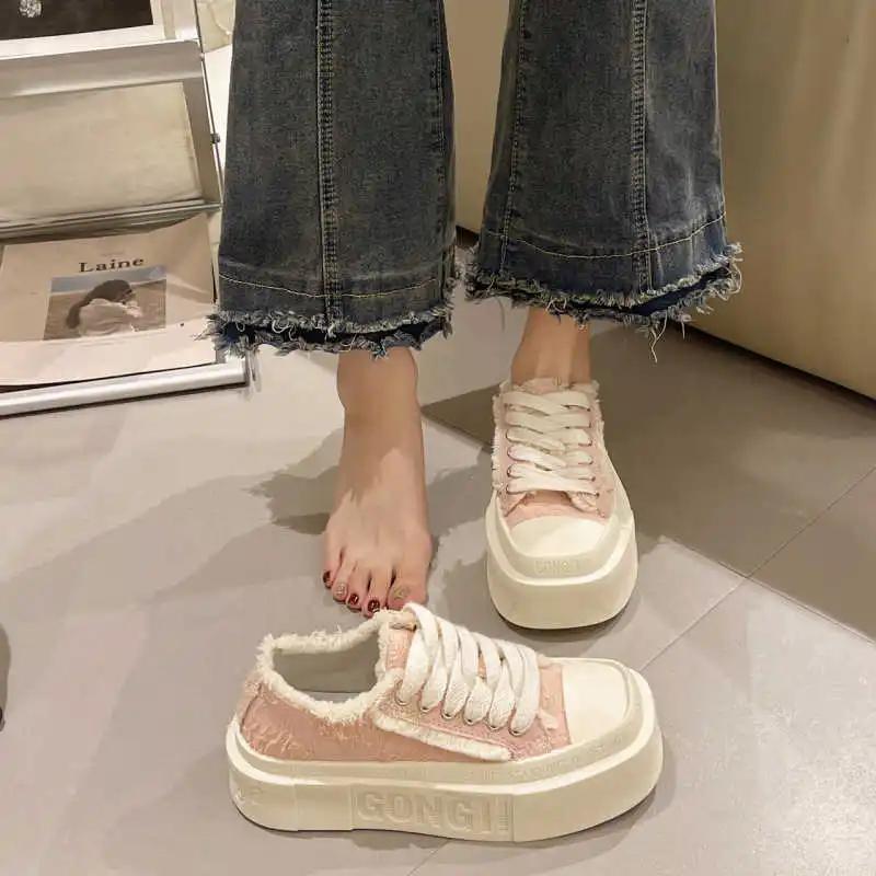 Fashion Flat Sole Winter Blue Women Boots Basketball Women's Spring Summer Sneakers Summer Sports Shoes Flatas Minimalist Newest