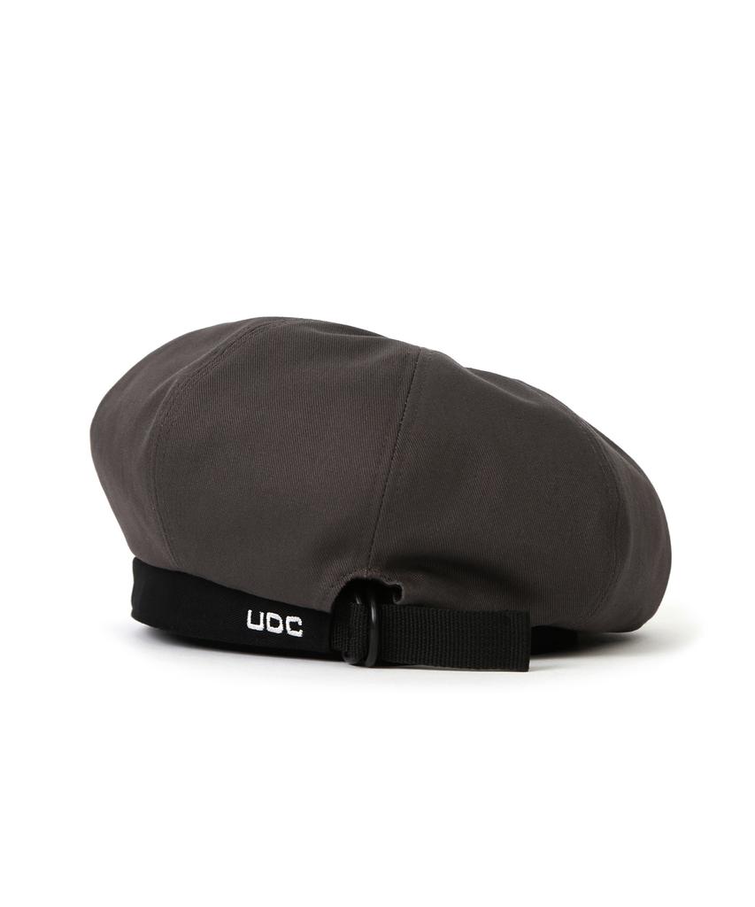 Eondeokeonteulol Cotton Adjustable Beret Beret / Web Strap / Gray