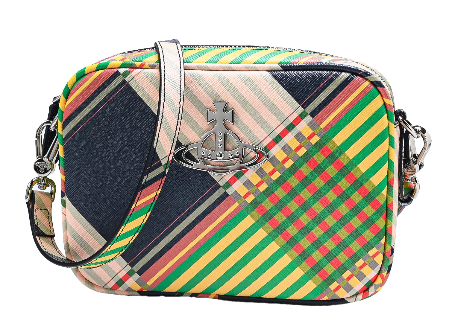 

Vivienne Westwood Camera Bag Сумка через плече ANNA Tartan Check Saffiano Multicolor 43030036U L0074 TARTAN O102 Жіноча [Артикул]