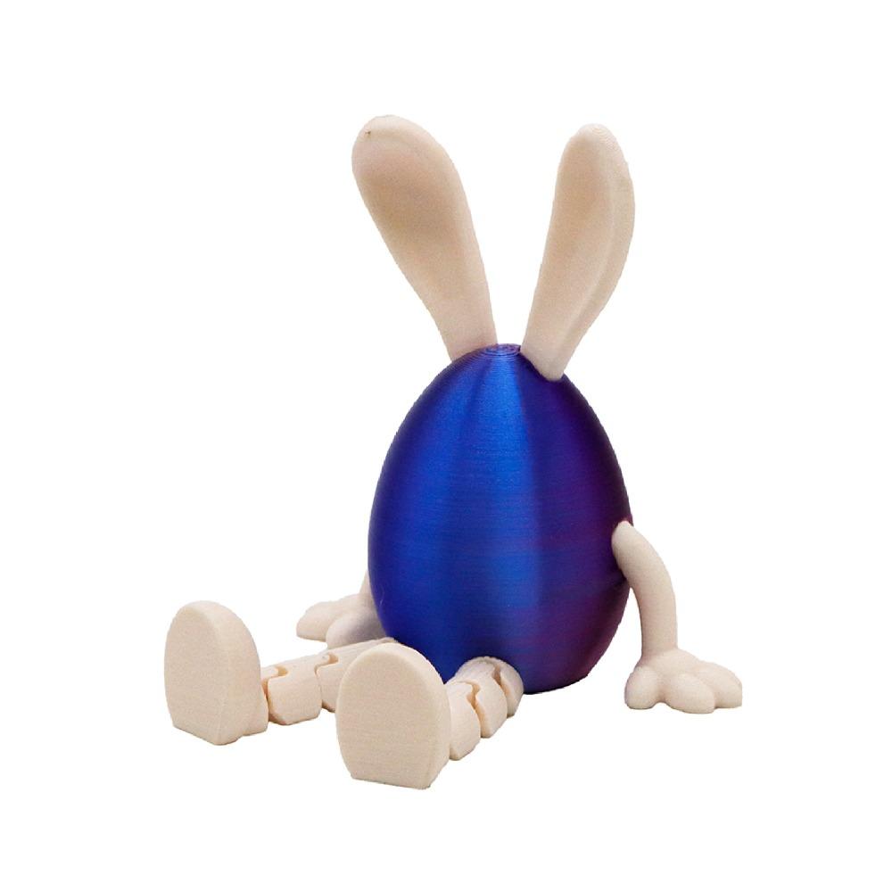 Cartoon Easter Rabbit Ornament Movable Easter Egg Creative Bunny Toy Surprise Toys