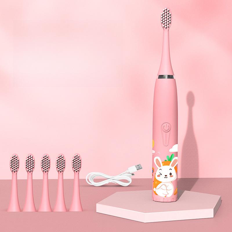 

Бытовая звуковая зубная щетка электрическая мягкая щетина электрическая зубная щетка оптовая продажа перезаряжаемая детская электрическая зубная щетка [1 brush head]