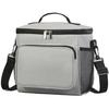 Toolsy Multifunctional Lunch Bag for Women Men Insulated Cooler Tote Waterproof Gray 26x24x17cm