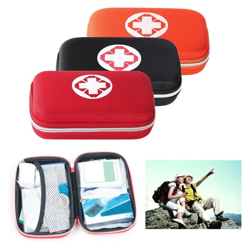 Petite Trousse de Premiers Secours Kits d'Urgence Portables Trousse de Traumatisme Pochette de Médicaments de Voyage pour Voiture, Maison, Camping et Randonnée Durable