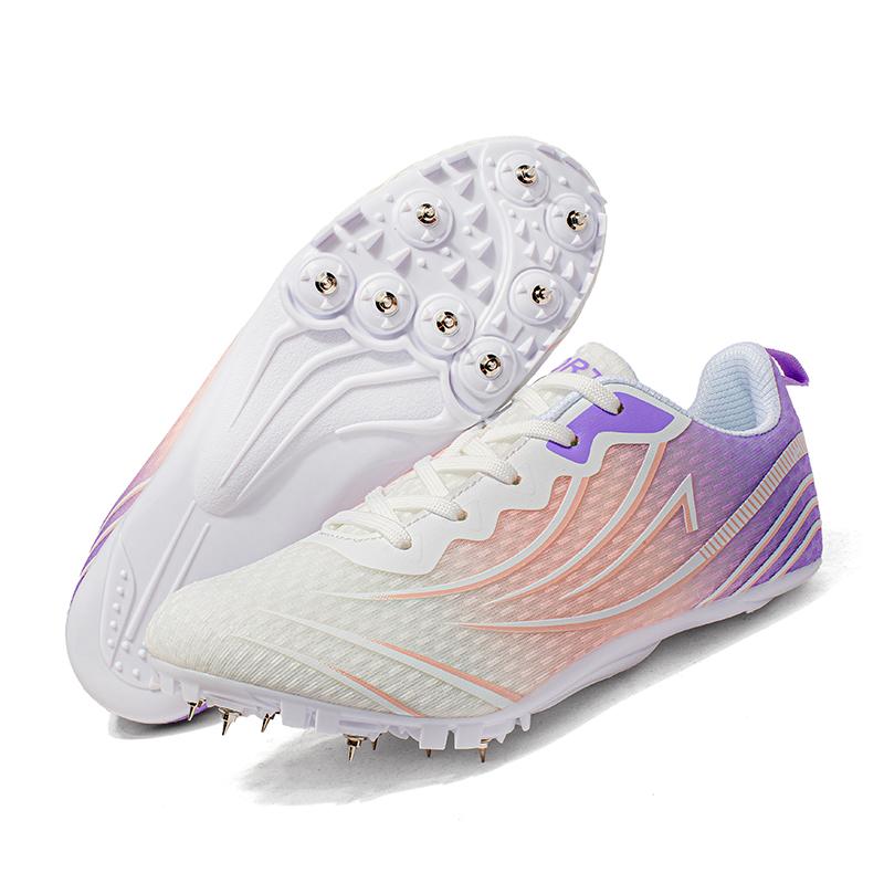 Men Track Field Shoes Professional Training Sneakers 8-Spike Running Spiked Shoes Women Sprint Race Running Sports Shoes Anti-slip