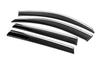 Wind Deflectors with Chrome Niken Luxury (4 Pcs, Long) for Toyota Rav 4 2006-2013