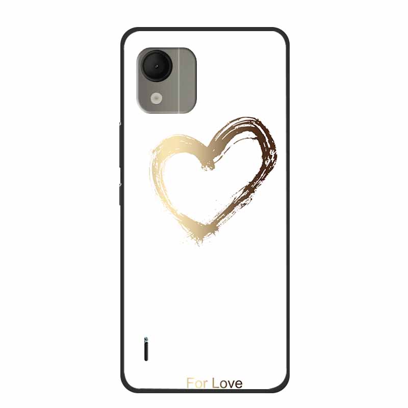 For Nokia C110 4G Case Luxury Silicone Back Cover for NokiaC110 Phone Coque C110 2023 Protector Shockproof Colorful Capas Bumper