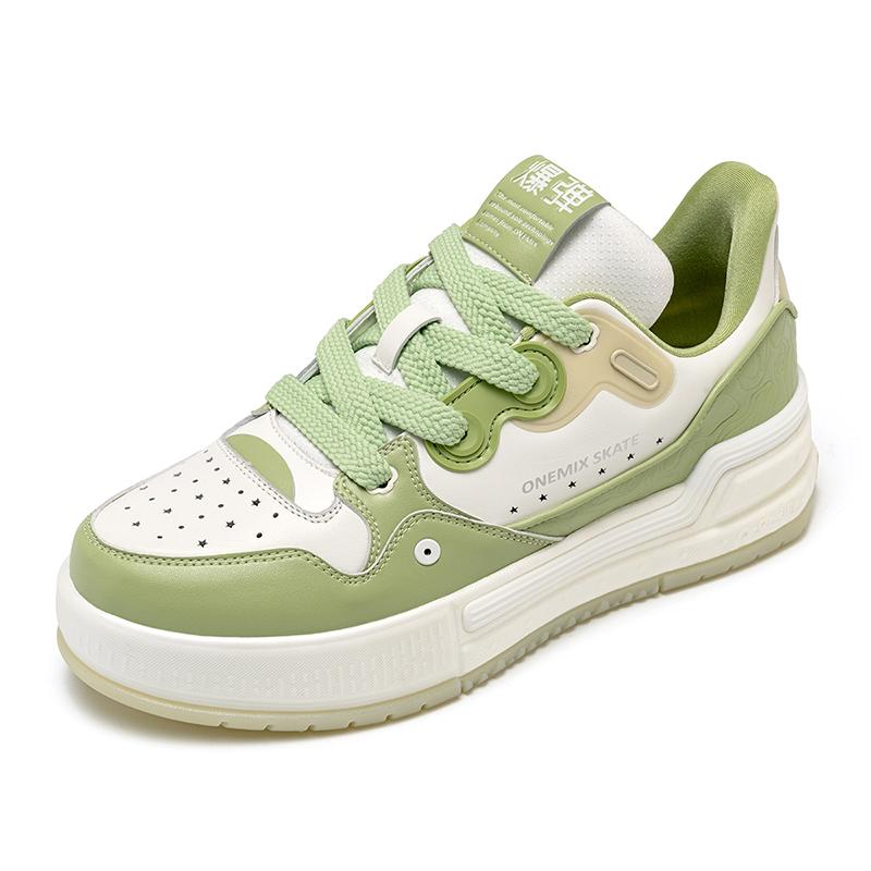 ONEMIX brettsko for menn og kvinner, pustende og støtdempende brødsko utendørs med tykk såle, allsidig og lett