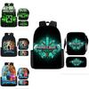 Minecraft 3in1 Oxford Backpack Set With Pen Case And Sling Bag For Students
