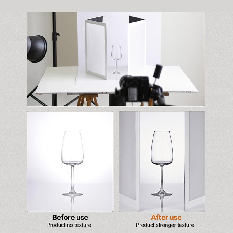 425*295Mm Portable Photography Reflector Foldable V-Flat Light Reflector For Photography Double-Sided Light Diffuser Board