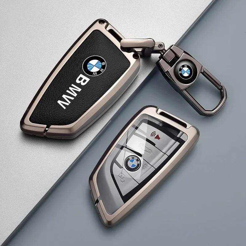 NEW Metal Car Key Case Cover Shell Fob For BMW i7 X7 G07 LCI iX I20 X1 U11 7 Series G70 G09 XM U06 G81 M3 2023 Protector Keyless yp2