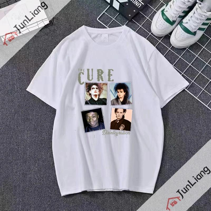 Robert Smith Cure Musikband Y2K Queen Sommer Top T-Shirt Tumblr Custom Harajuku Smith T-Shirt