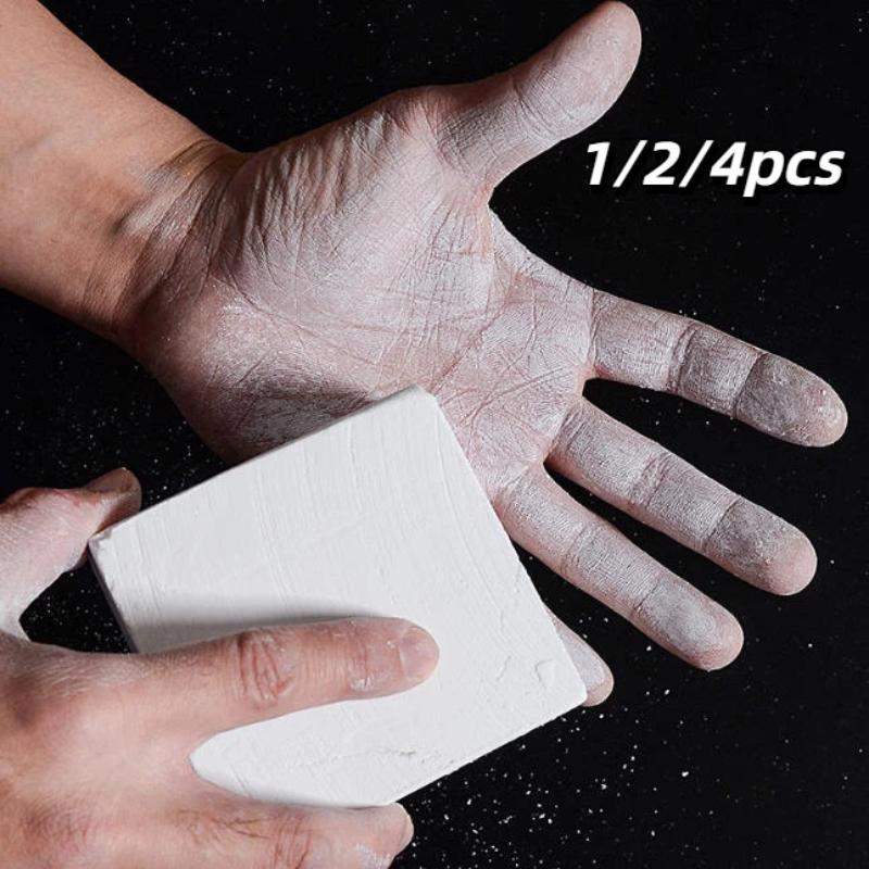 1/2/4Pcs Durable Fitness Magnesium Carbonate Chalk Anti-Slip for Martial Arts Weightlifting Rock Climbing Sports