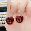 Sweet Cherry Earrings Fashion Dangling Jewelry Multifuntional Accessory Ear Jewelry for Collection and Daily Wear