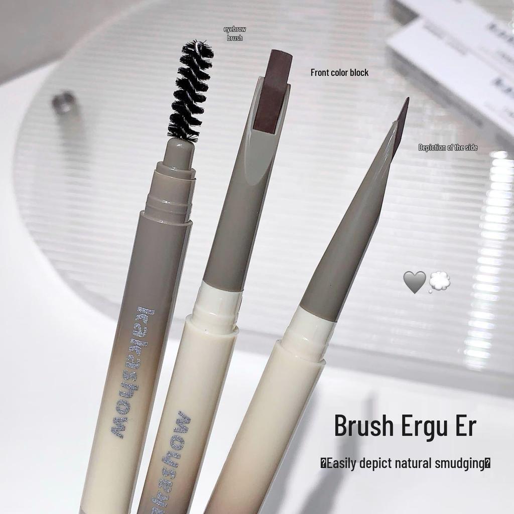 Kakashow Dual-Ended Eyebrow Pencil - Natural, Long-lasting, Waterproof, Sweatproof, Smudge-proof