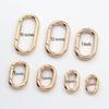 Zinc Alloy Electroplated D-Shaped Keychain Handle Ornament