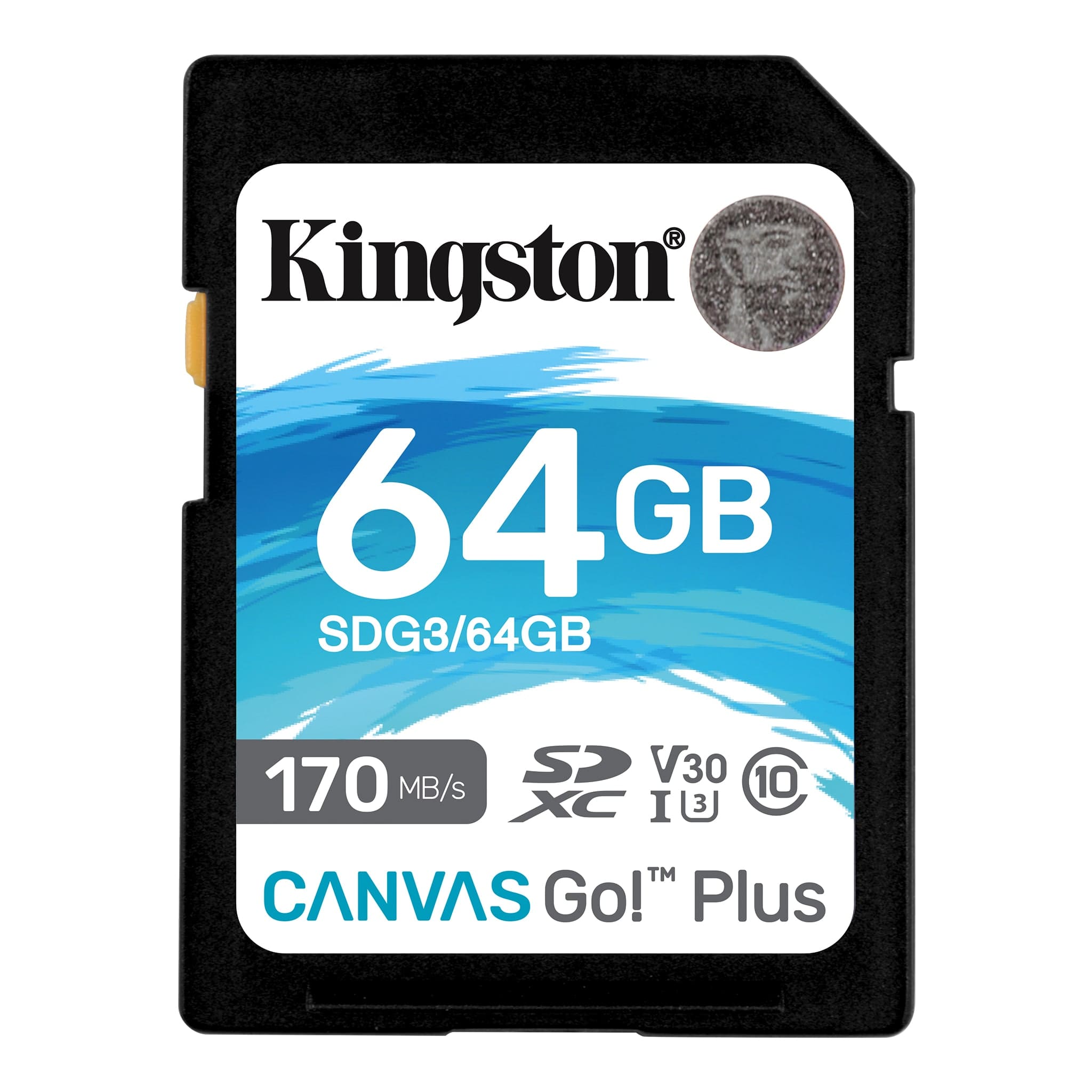 

Kingston 170 м/с Canvas Go! Плюс карта пам’яті SD для цифрових дзеркальних фотоапаратів, бездзеркальних фотоапаратів і створення відео 4K 64GB