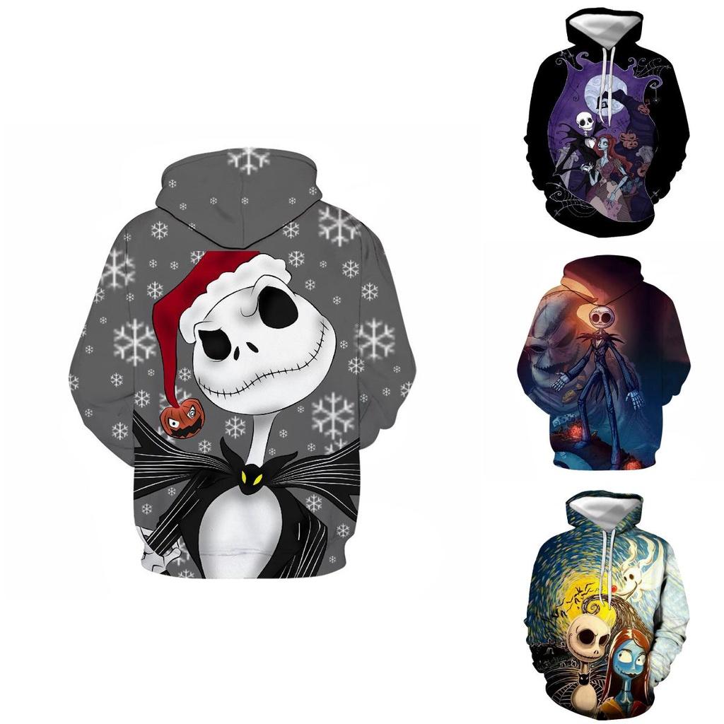 Nightmare Before Christmas 3d Printed Hoodie Jacket Jack Sally Costume Style