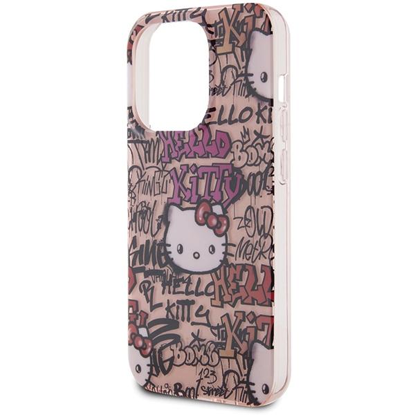 Etui Do iPhone 15 Pro Max Hello Kitty Graffiti Różowe